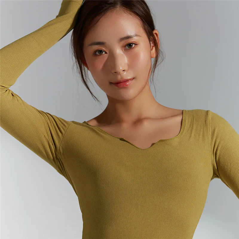 

2020 Autumn and Winter New Style Breathable Yoga Suit Female Slim Fit Slimming Sports Long Sleeve Comfortable Elasticity Yoga Ja