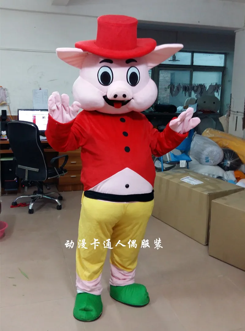 Костюм клоуна-свинки для косплея, вечеринок, игр, рекламы, карнавалов и подарков на Хэллоуин.