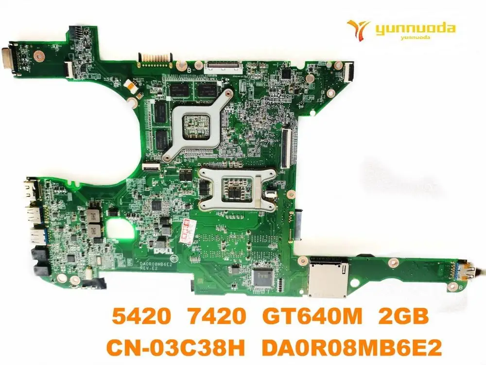 Оригинальный Для DELL 5420 7420 Материнская плата ноутбука GT640M 2 Гб CN-03C38H DA0R08MB6E2