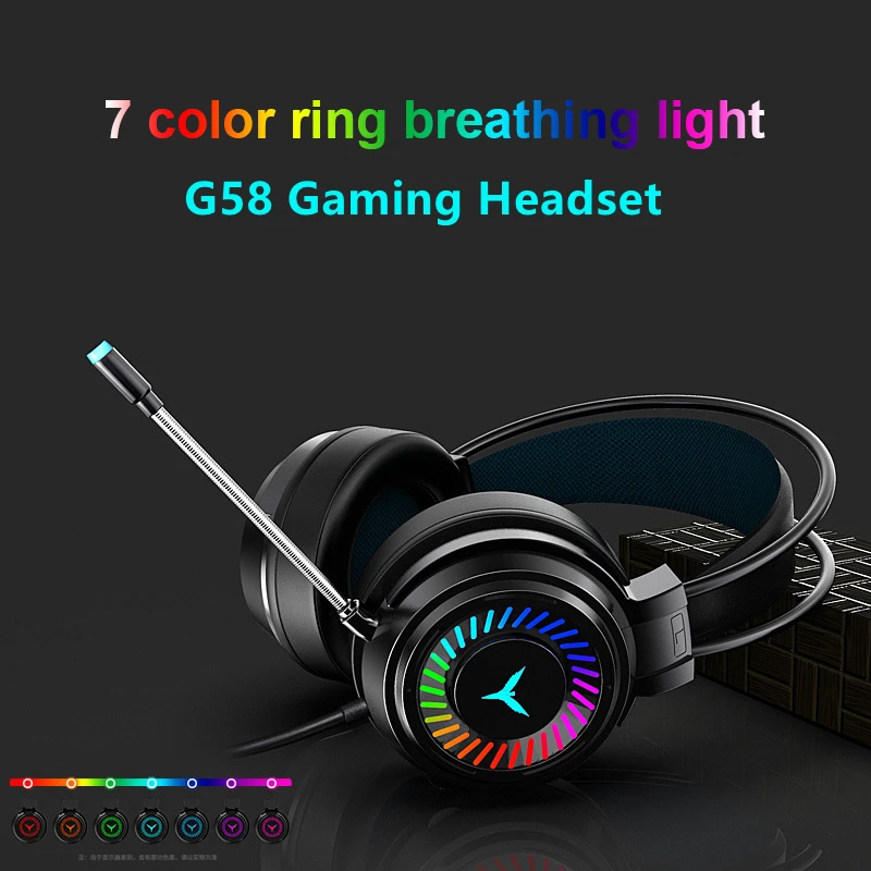 

G58 проводные наушники профессиональная игровая объемное звучание наушников Высокое качество звука наушников модный Потоковое вещание гар...