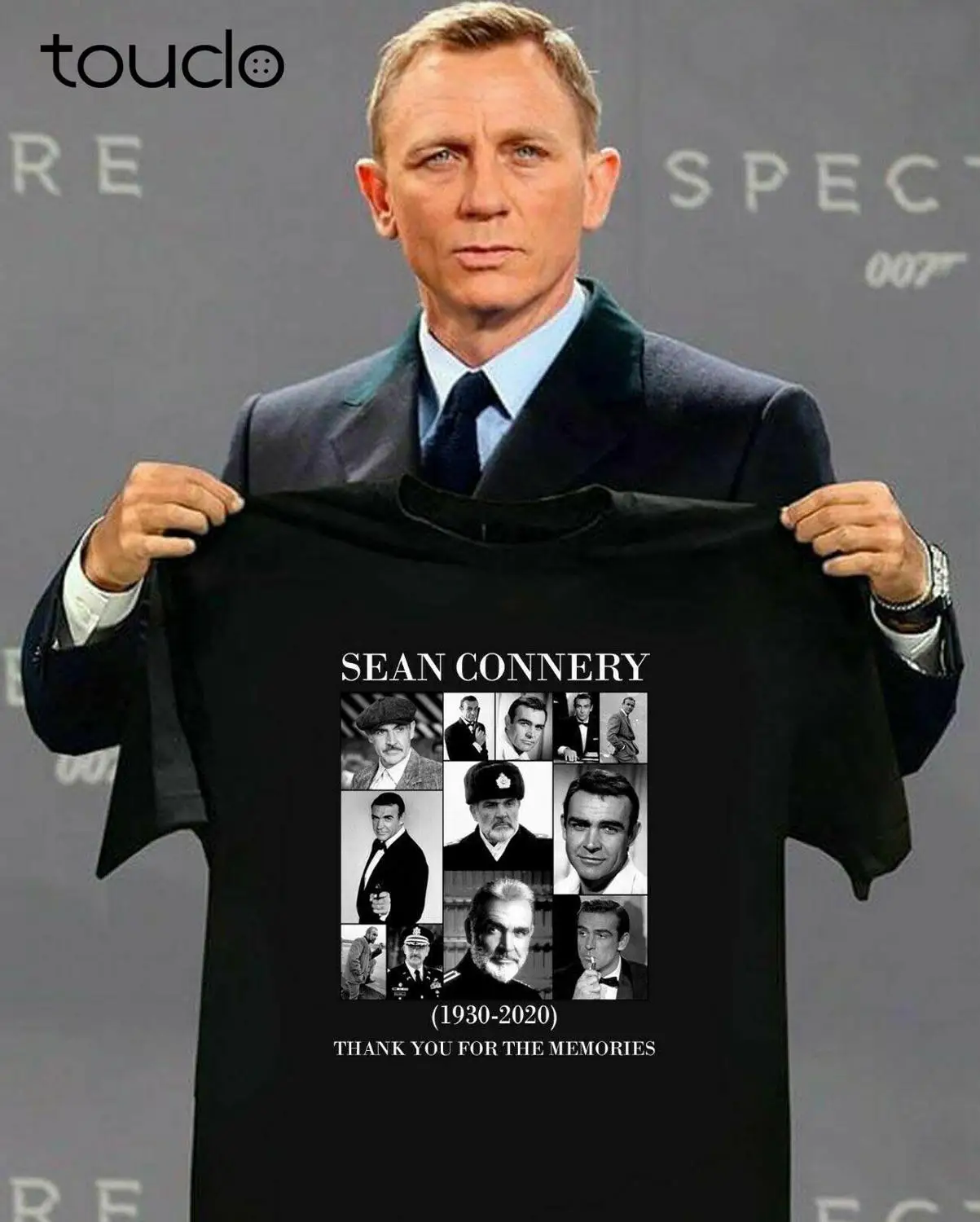 

Sean Connery (1930-2020) James Bond 007 Thank You For The Memories T-Shirt S-3Xl