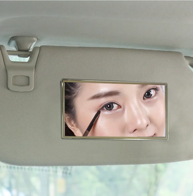 

Universal Car Interior Mirror Makeup Mirror Auto Sun Visor Makeup Visor HD Stainless Steel Mirrors Beauty Decoration Parts