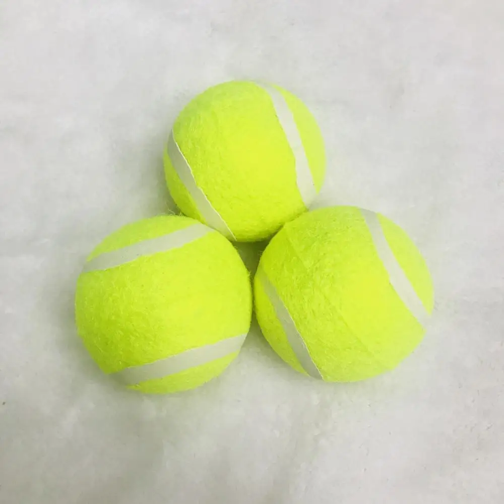 

40%HOT6.5cm Durable Non-toxicS1 Rubber Dog Tennis Ball Toy Pet Catching Game Training