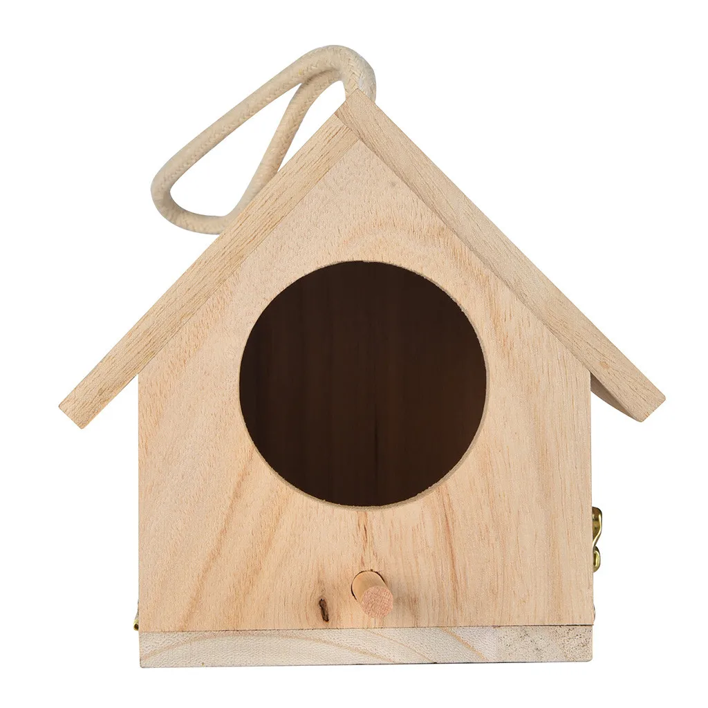 

Large creative wall-mounted bird house bird box handmade wooden box cage outdoor bird house garden yard hanging pet supplies