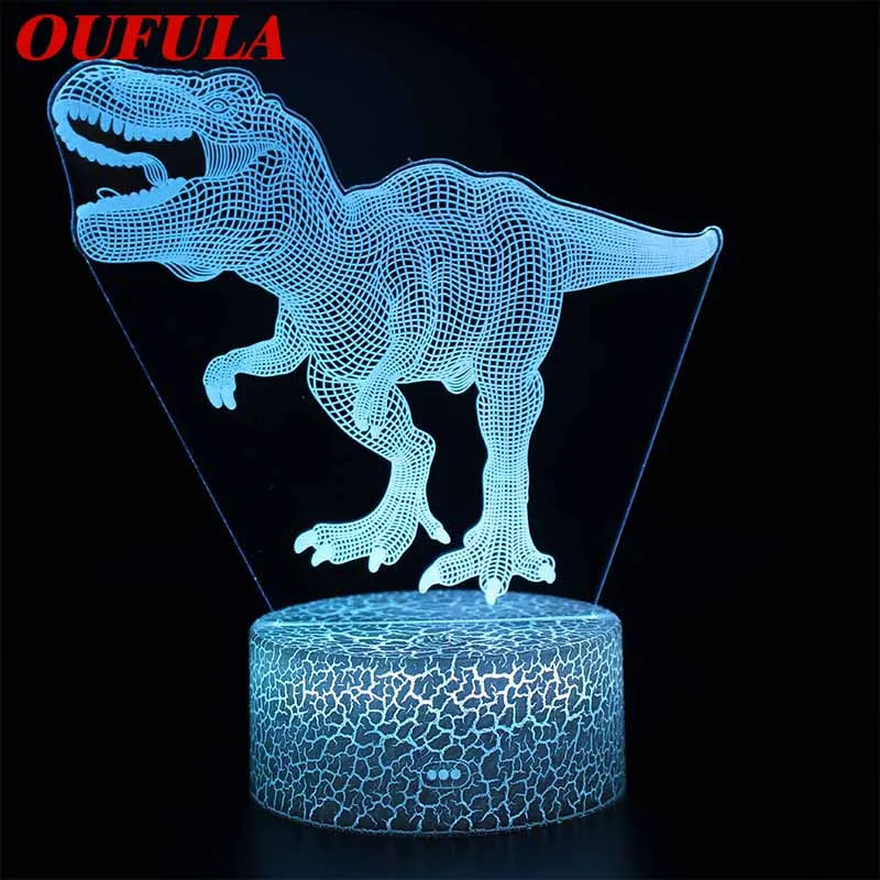 

Ночные светодиодные лампы OUTELA, новинка, 3D лампа, милая игрушка, подарок, 7 цветов, мультяшная атмосферная лампа для детской комнаты