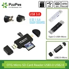 Устройство для чтения карт памяти PzzPss, OTG, Micro SD, USB