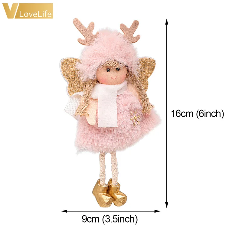 Christmas Doll Pendant Hanging Angel Cute Xmas Tree Decor Merry Decorations for Home Gifts For Kids | Дом и сад