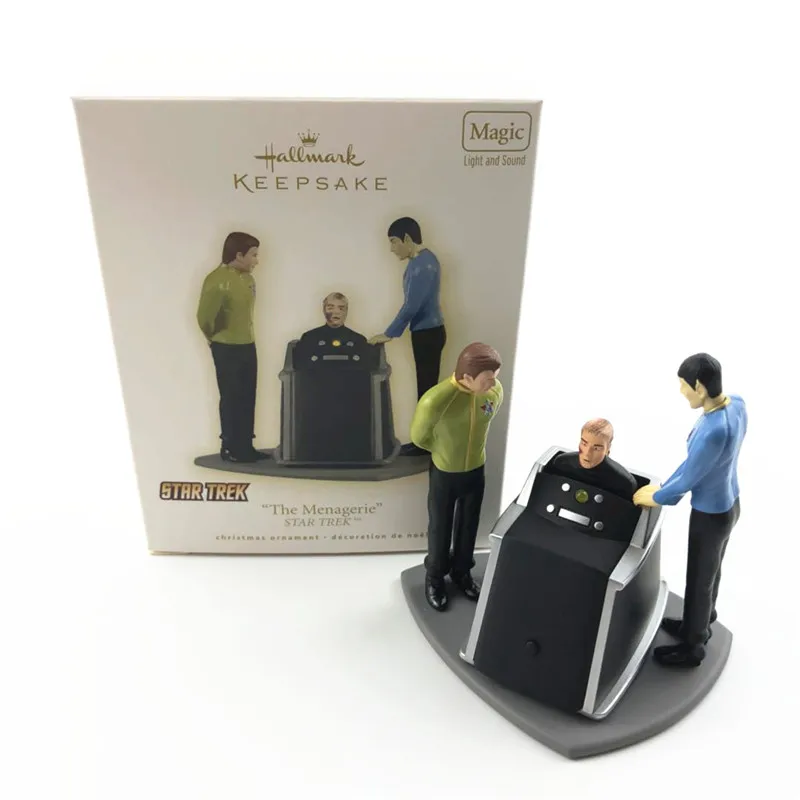 

Action Figures Startreks Spock Scene Sounding and Lighting Desktop Collection Model Decoration Children Toys
