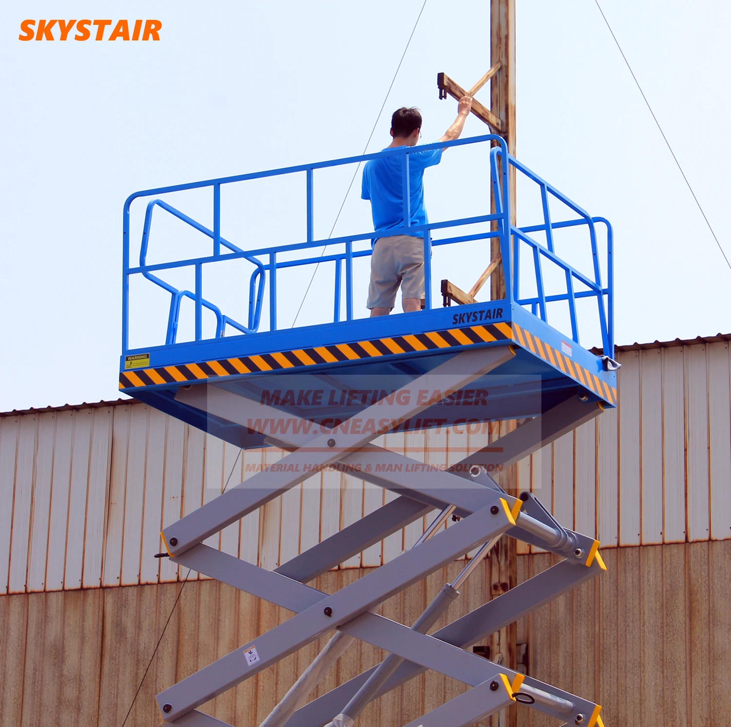 SKYSTAIR подвижный вертикальный подъем ножницы Лифт Genie ножничный подъемник