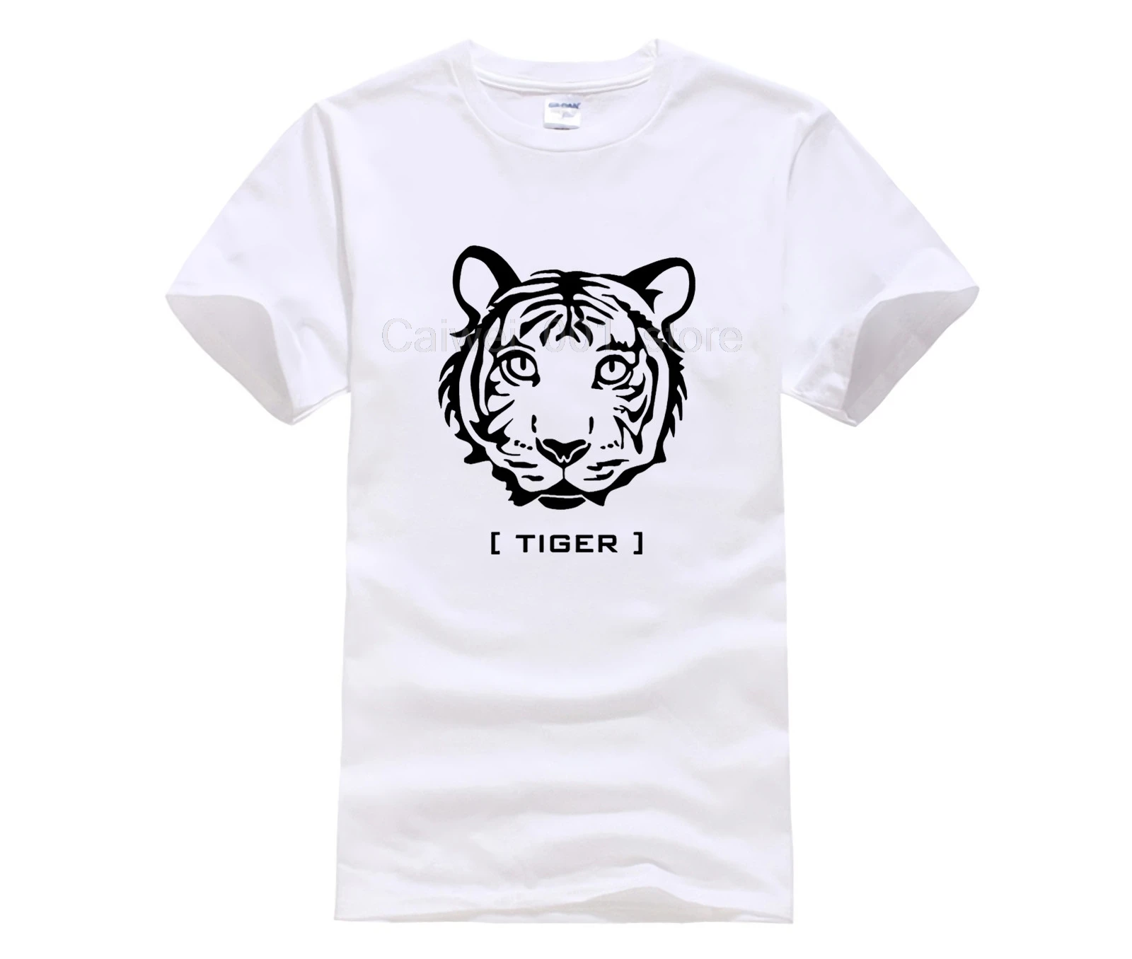 Мужская футболка с принтом тигра кошки гепарда Льва диких хищников животных