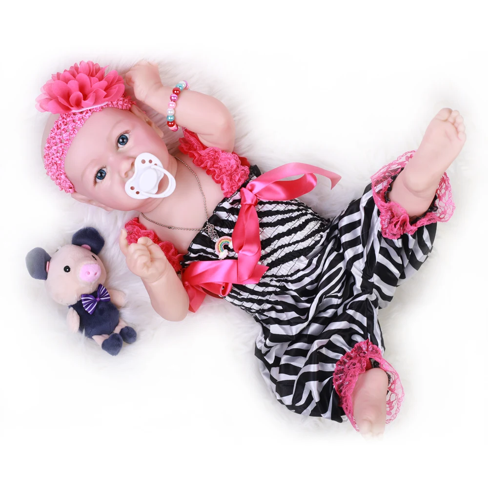 20 &quotмягкие виниловые игрушки для девочек Bebe силиконовая кукла малышей Кукла
