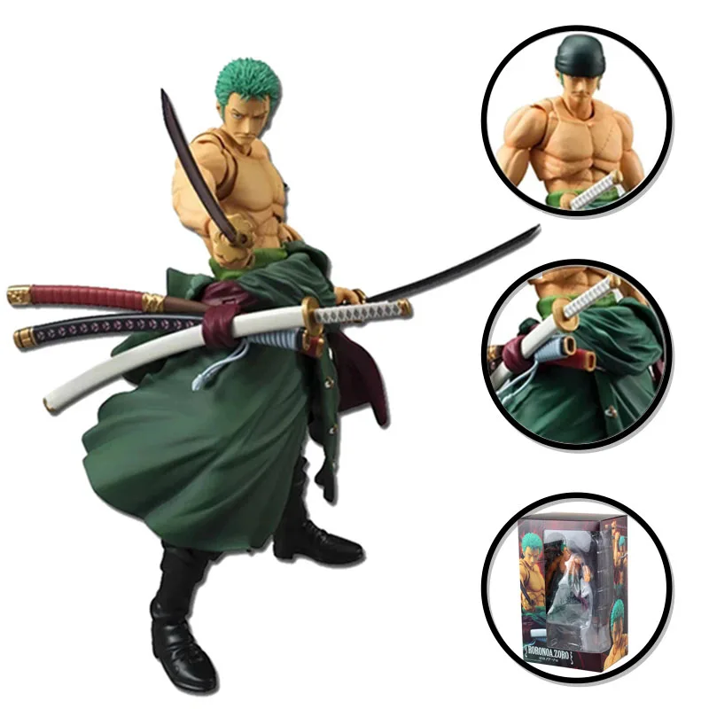 

22 см Популярная Аниме One Piece Roronoa Зоро, Луффи фигурка модели игрушки в упаковке модель осанки PVC материал настольное украшение