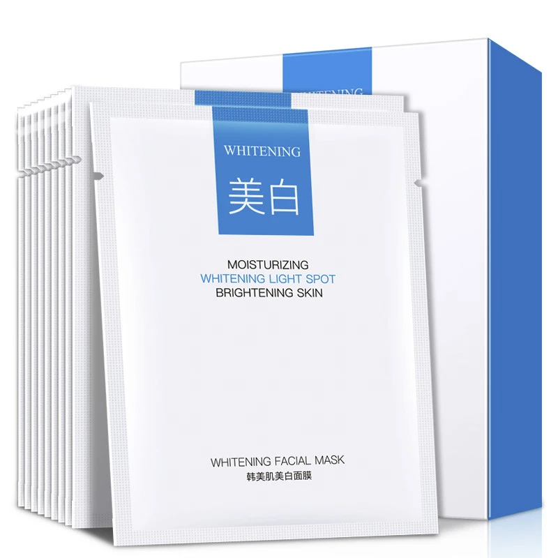 8 Pieces Whitening Mask Moisturizing and Brightening Silk |