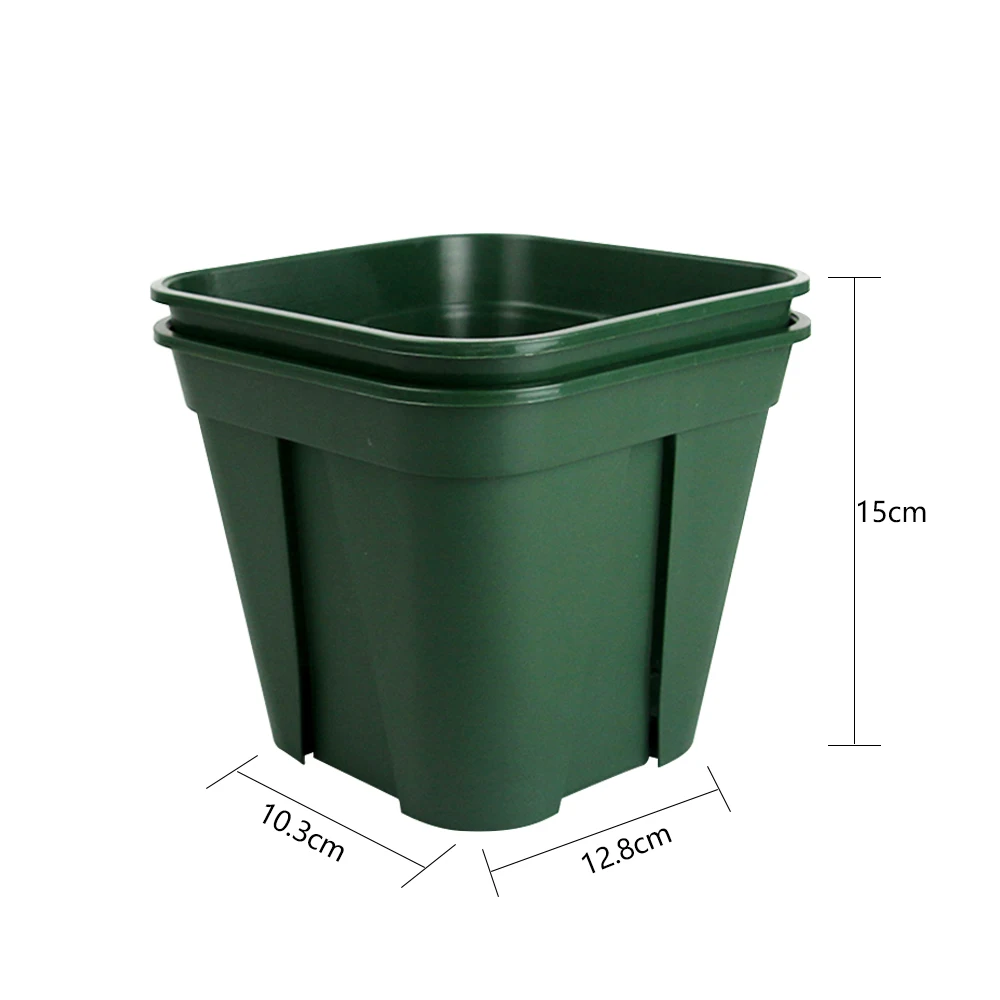 Дышащий невращающийся горшок для цветов зеленая армейская пластиковая