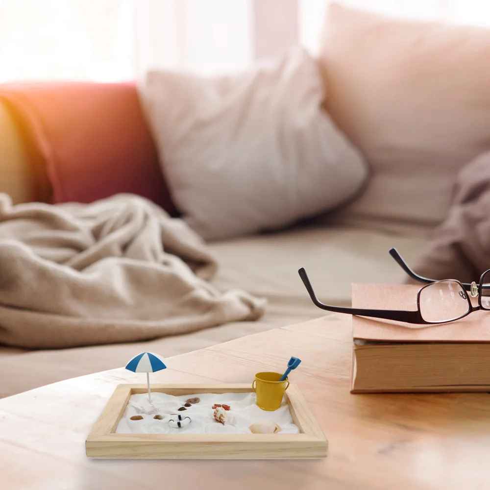 

1 Set Meditation Ocean Garden Decor Simulation Ocean Scene Decorative Sand Tray