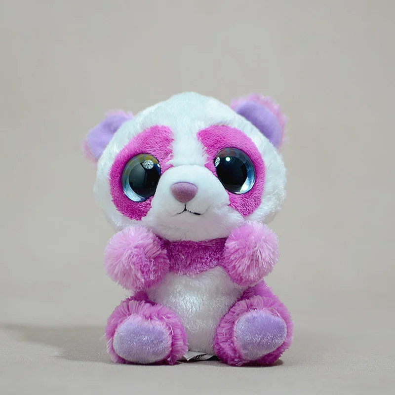 13 см красочные большие глаза кавайная Милая панда аниме фигурка дикая Республика