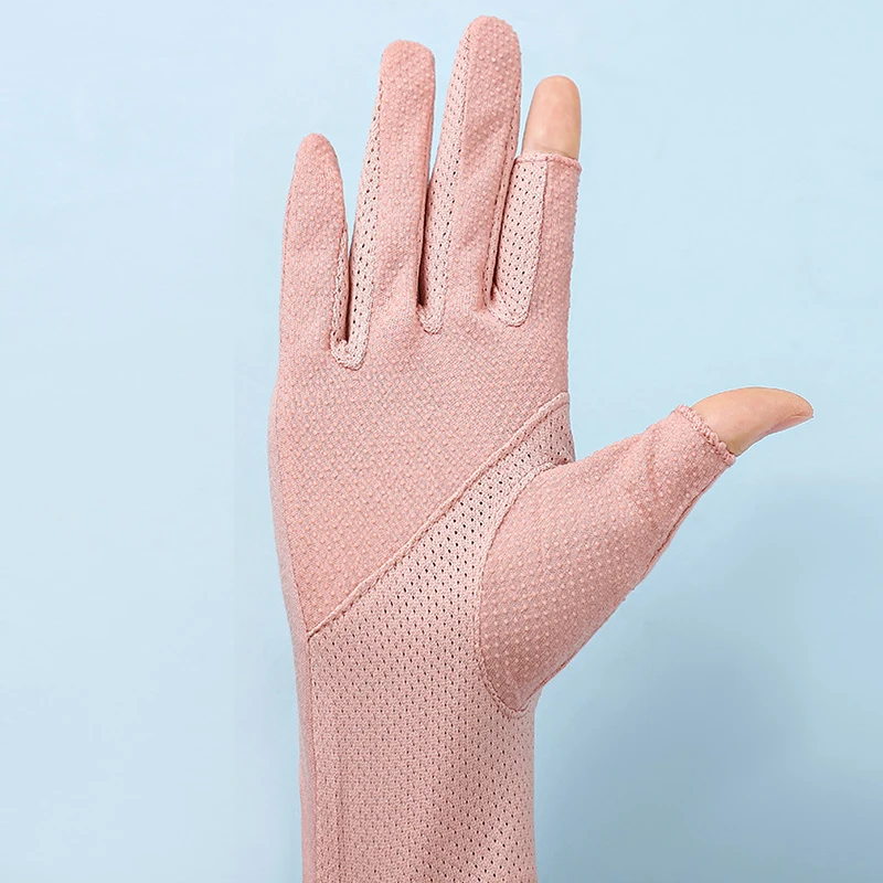 Женские короткие весенние перчатки для велосипедистов летние тонкие хлопковые