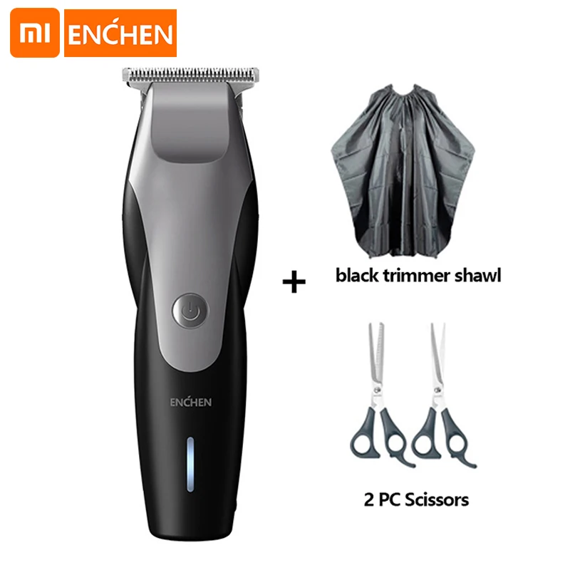 Мужской Электрический триммер для волос Xiaomi Enchen с низким уровнем шума и USB