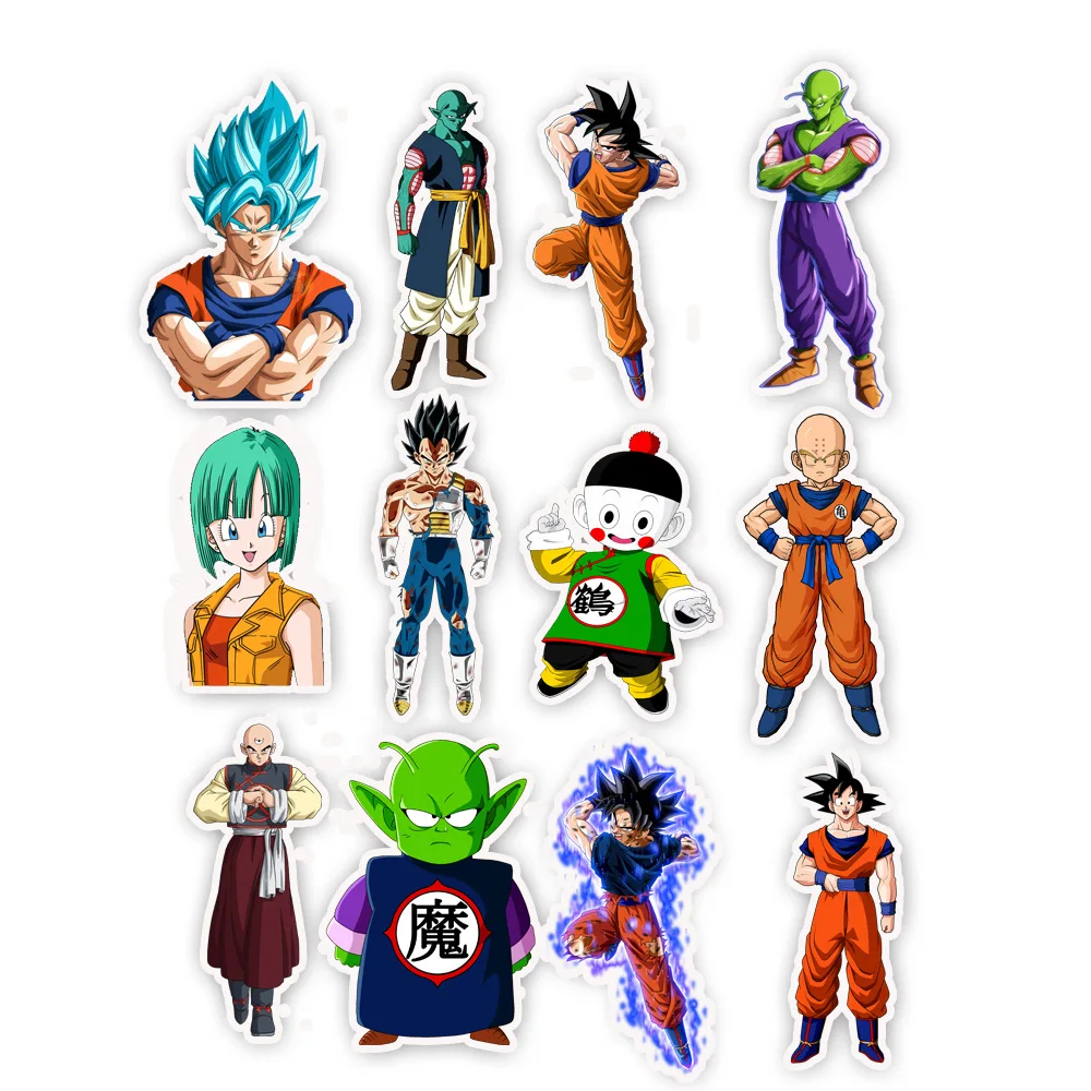 10/30/50 шт аниме DRAGON BALL наклейки водонепроницаемый ПВХ мультфильм Скейтборд
