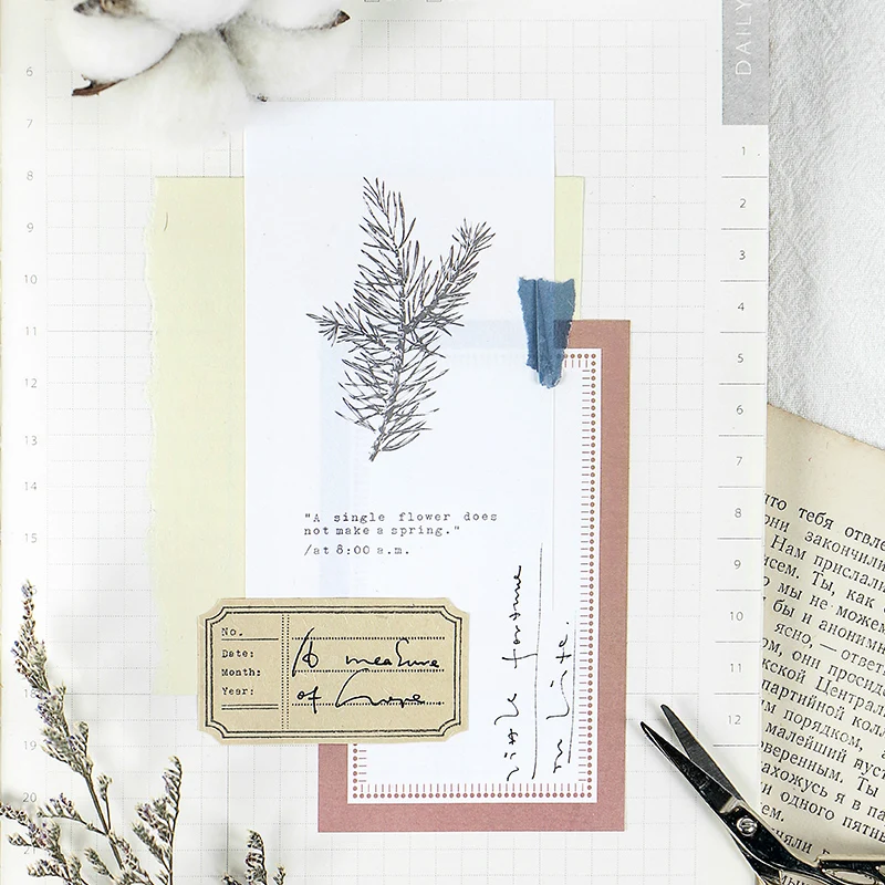 16 листов песня растительности дневник наклейки милый журнал наклейка