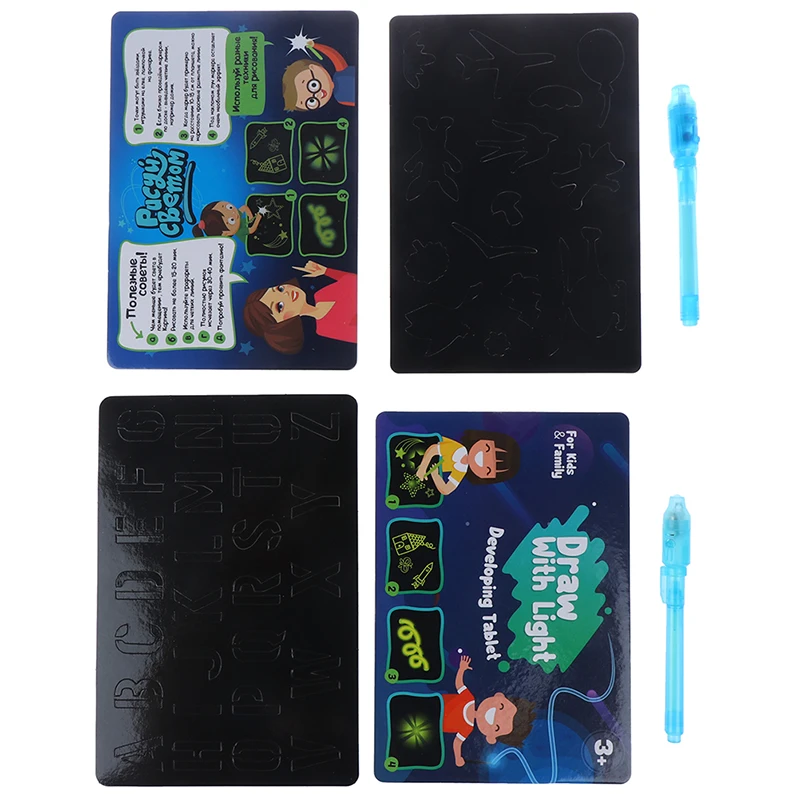 Светодиодный светящаяся доска для рисования граффити планшет волшебная с