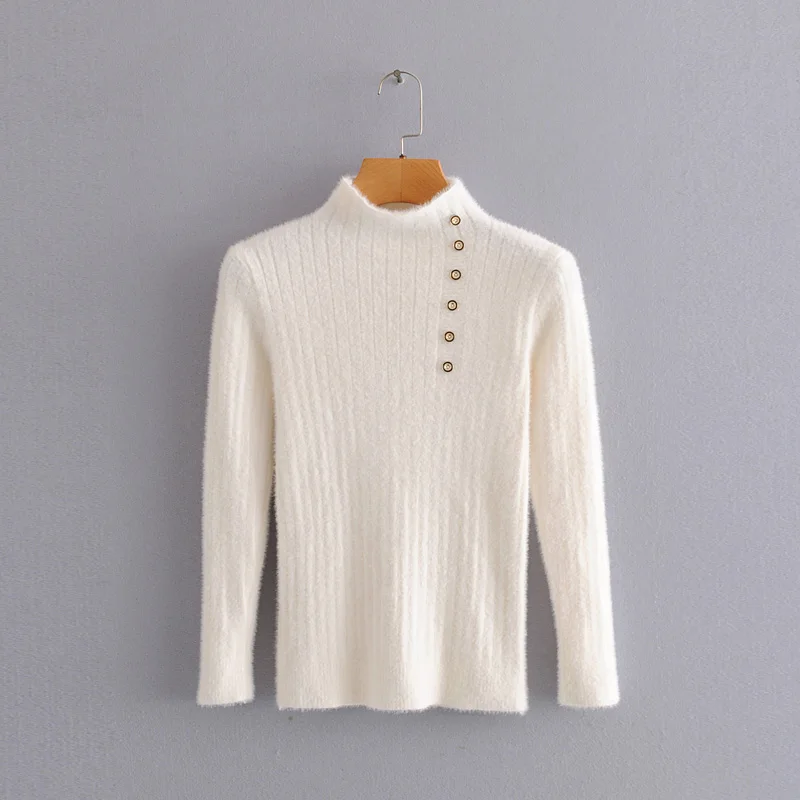 High Quality Women Pullover Sweater Autumn 2019 New Fashion Candy Colors Stretch Knit Tops Slim Lady Sweaters | Женская одежда