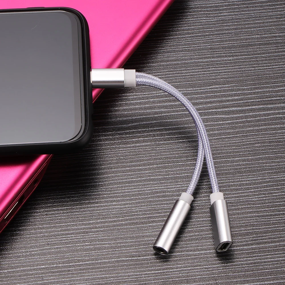 Зарядный кабель 2 в 1 USB Type-C Переходник 3 5 мм аудио для наушников Xiaomi адаптер Huawei P20