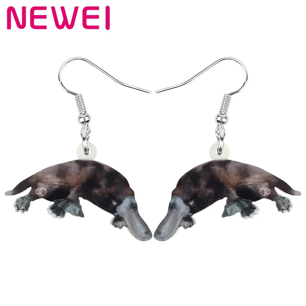 Подвеска-Утконос для женщин и девочек NEWEI акриловый австралийская серьги в форме