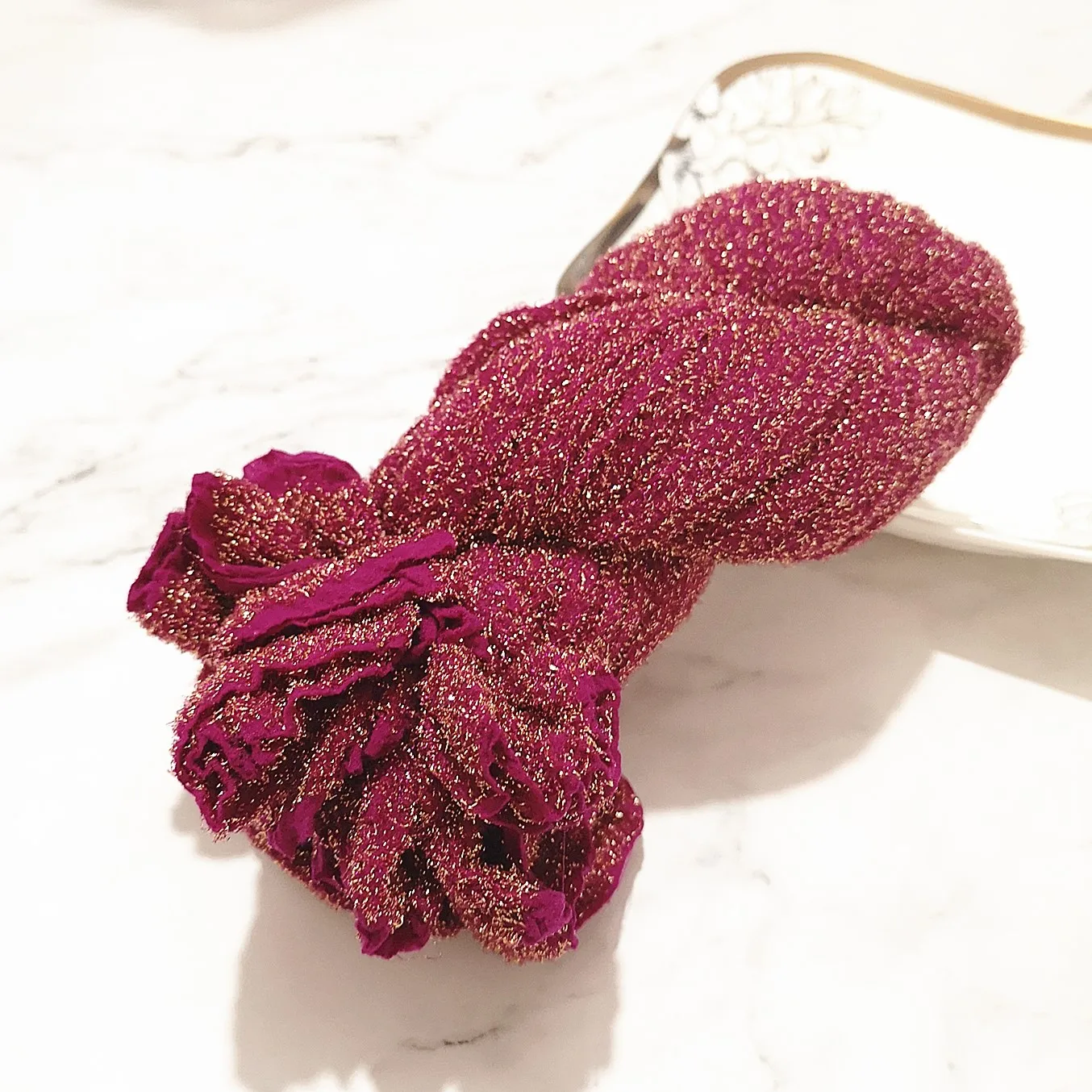 2 шт золото/серебро нейлон чулок цветы материал DIY шелковые колготы изготовление моделирования цветы ручной работы Ронд домашний Цветочный декор