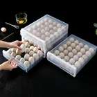 Кухонный холодильник, коробка для яиц с двойным ящиком, коробка для яиц, прозрачная пластиковая коробка для яиц с защитой от столкновений