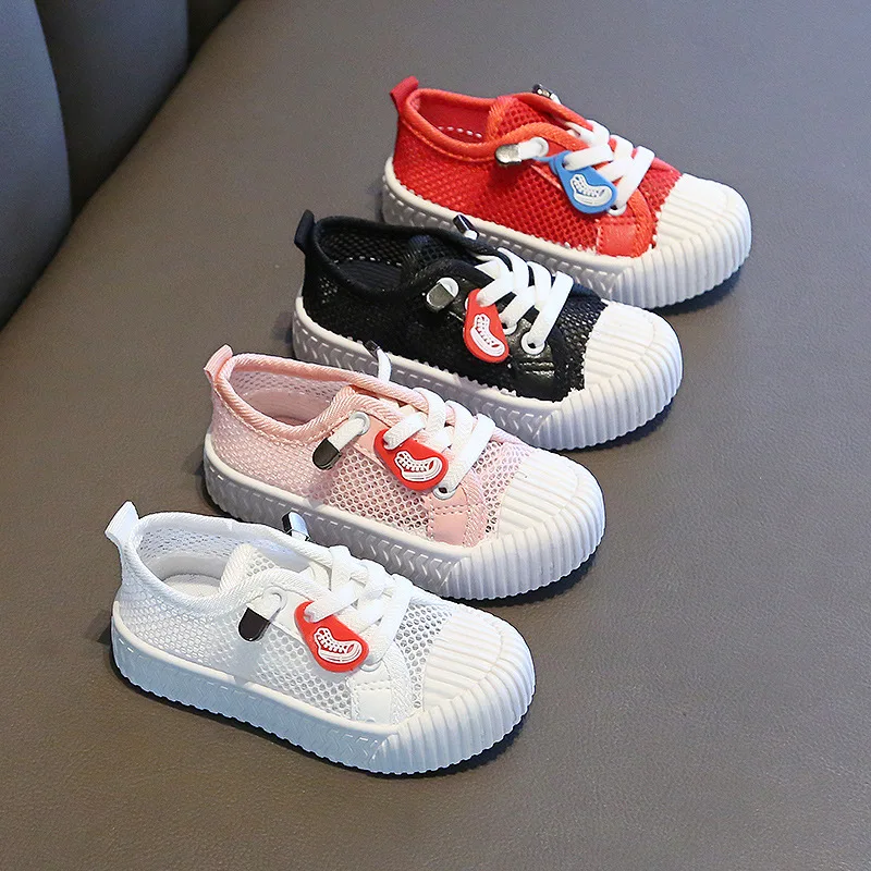 2020 летняя новая детская повседневная обувь с перфорацией для мальчиков и девочек