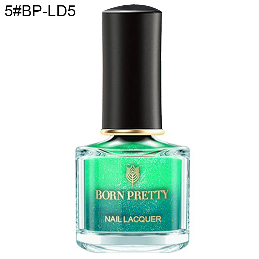 BORNPRETTY Температура Цвет изменить градиент блестящие, дизайн ногтей Гель-лак для декора ногтей Лаки, быстро сохнут, дизайнерские украшения