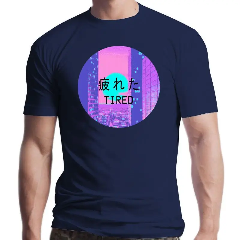 

Новинка, уставшая эстетика Vaporwave, гипнотический стиль, подарок, грустная женская футболка, хлопок 2021, модная дизайнерская футболка с круглым...
