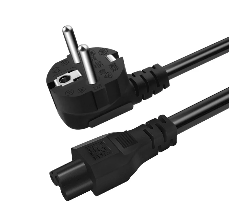 1 м 3 зубец штепсельная вилка ЕС ноутбук ПК шнур питания переменного тока кабель адаптер для ноутбука