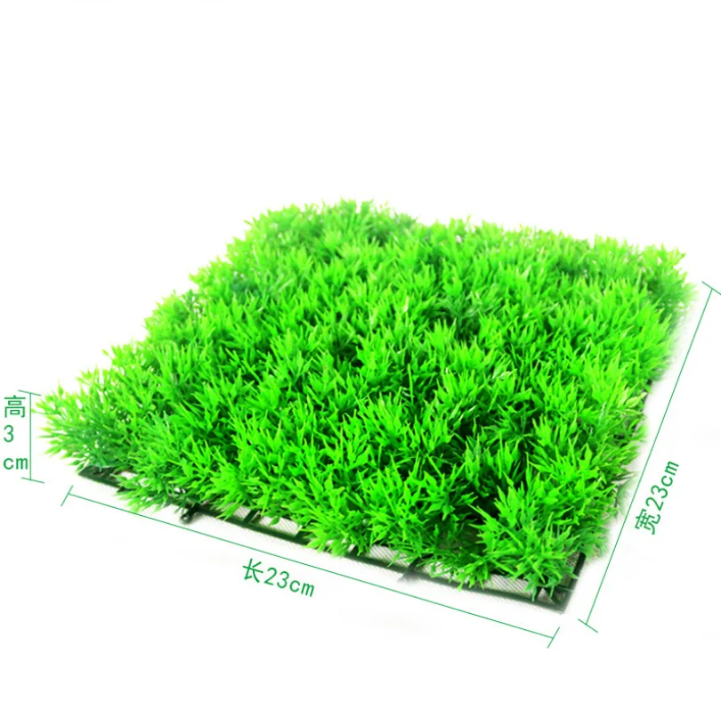 

Eco-Friendly Aquarium Ornaments Artificial Water Plastic Green Grass Plant Lawn Aquatic Aquarium Fish Tank Decor