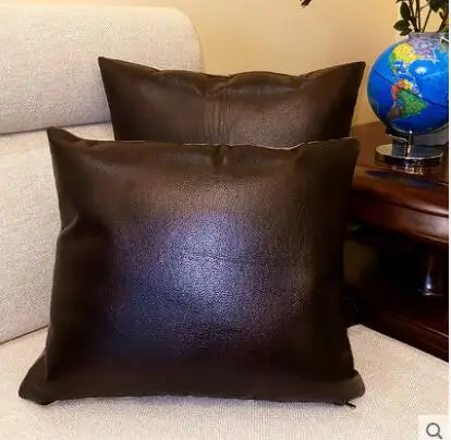 Воздухопроницаемая кожаная наволочка подушка для дивана автомобильная поясная