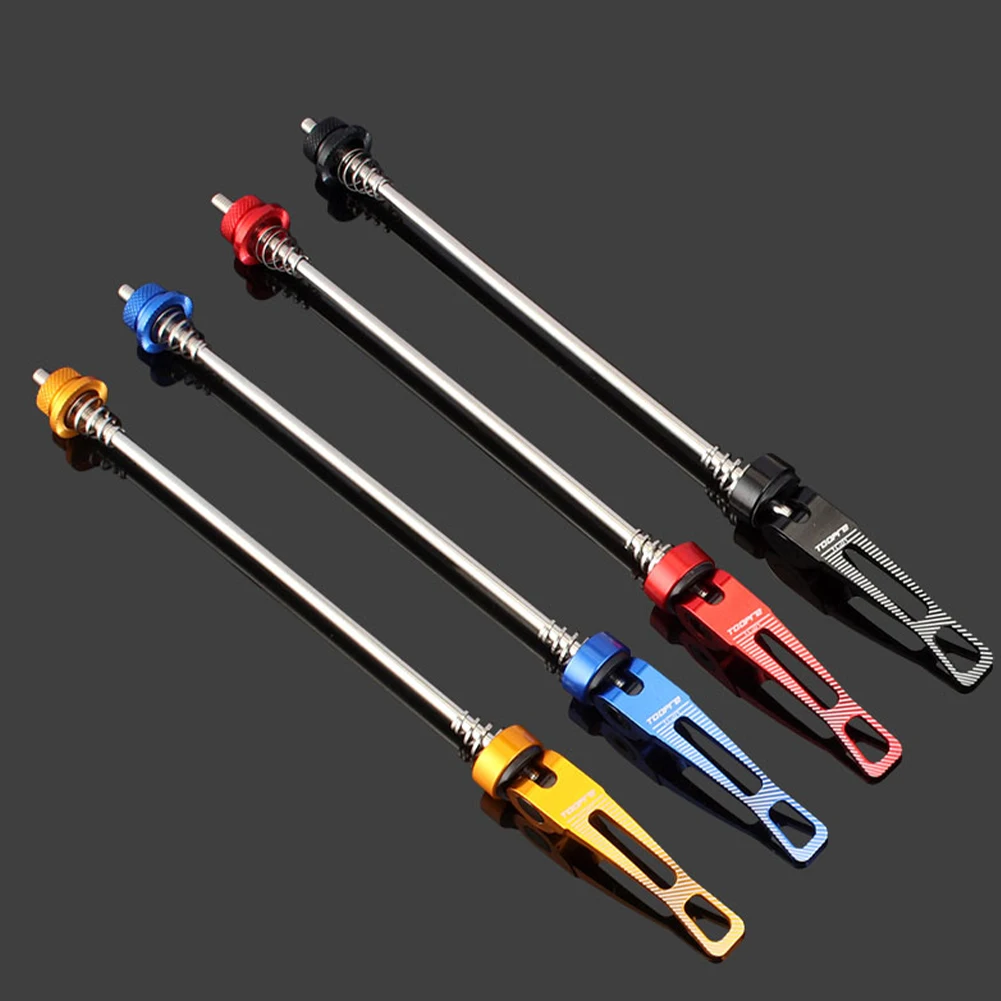 

2pc Bicycle Wheel Hub Skewers Front Rear Quick Release Axis Skewers MTB Road Bike Clip Lever Axle 145/185mm for Road Bikes