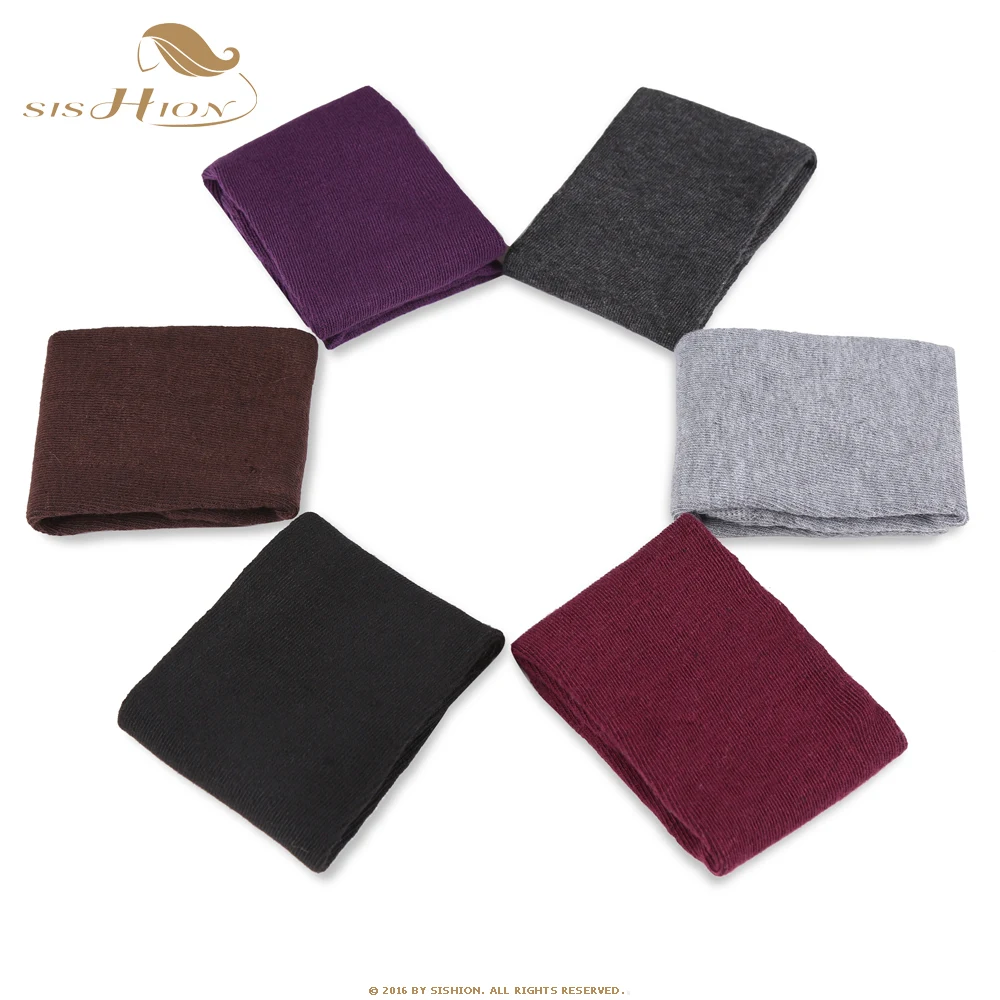 Женские трикотажные перчатки без пальцев SISHION мягкие полосатые налокотники с