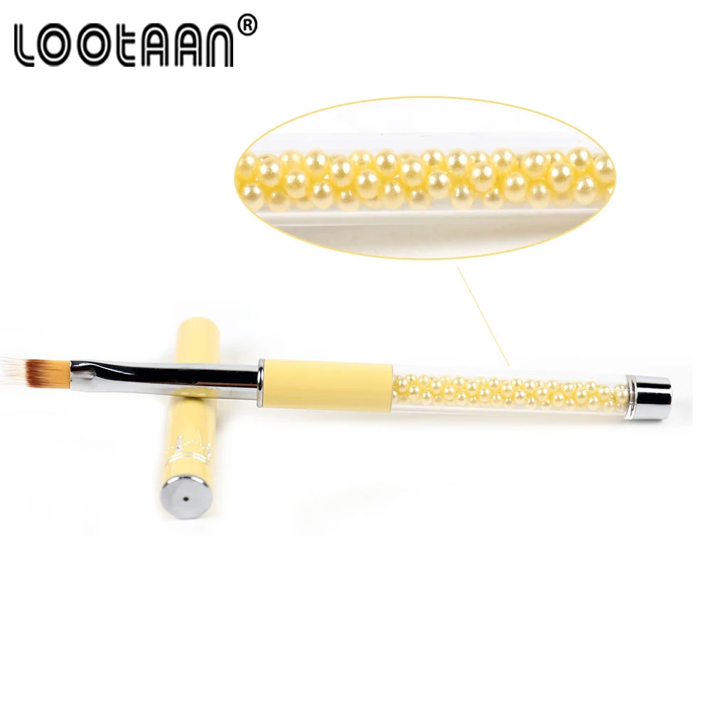 1 шт. УФ-Гелевая Кисть для ногтей ручка с бахромой нейлоновая кисть волос Омбре