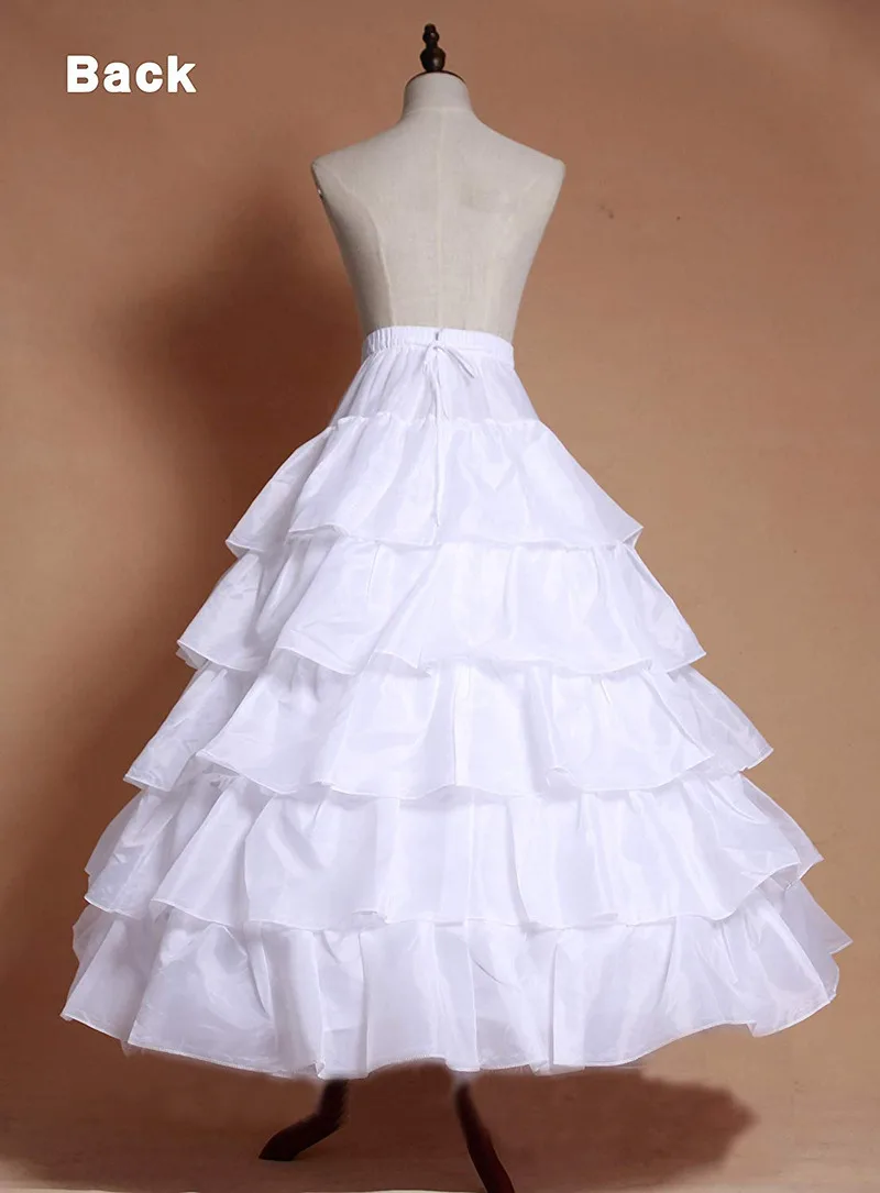 Женский кринолиновый подъюбник 4-ободковая юбка пятислойное бальное платье с