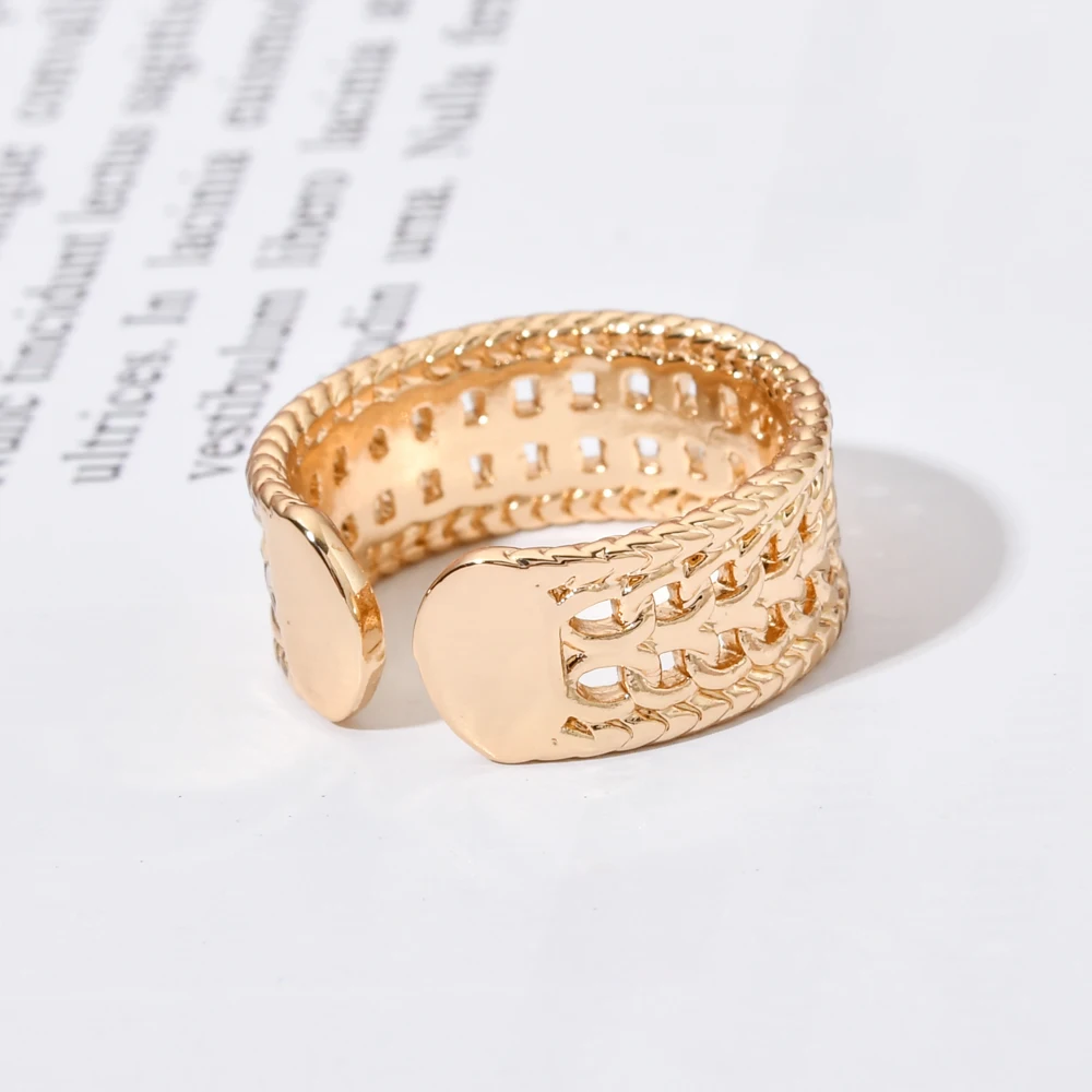 2020 Новая мода темперамент покрытием золотого открытие завод обручальное кольцо