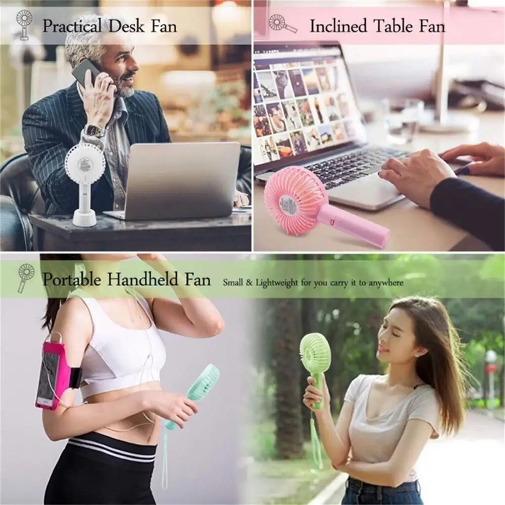 

Handheld Usb Mini Fan Wind Power Ultra-quiet And Convenient Portable Handheld Rechargable Cute Small Cooling Fan Adjustable