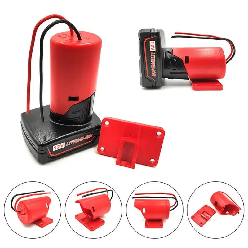 

New Tool Parts USB Power Connector Charger Holster Device Charging Adapter For Milwaukee 10.8V 12V M12 Li-ion Battery
