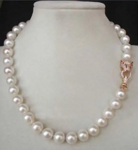 

18" 10-11MM AAA++ GENUINE WHITE SOUTH SEA AKOYA PEARL NECKLACE