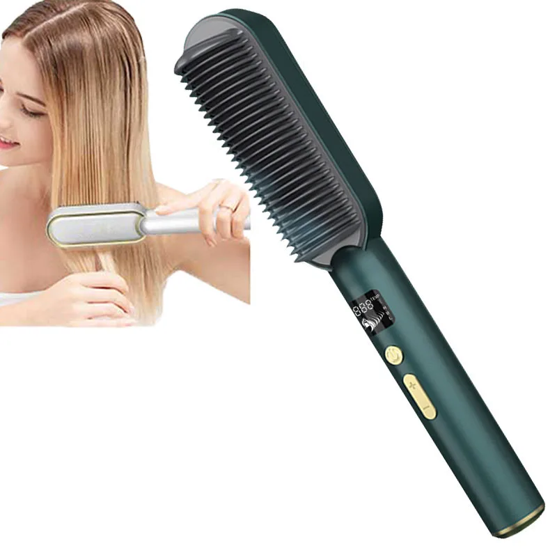 

Роскошный профессиональный электрический выпрямитель для волос с ЖК-дисплеем 150-200 ℃ PTC