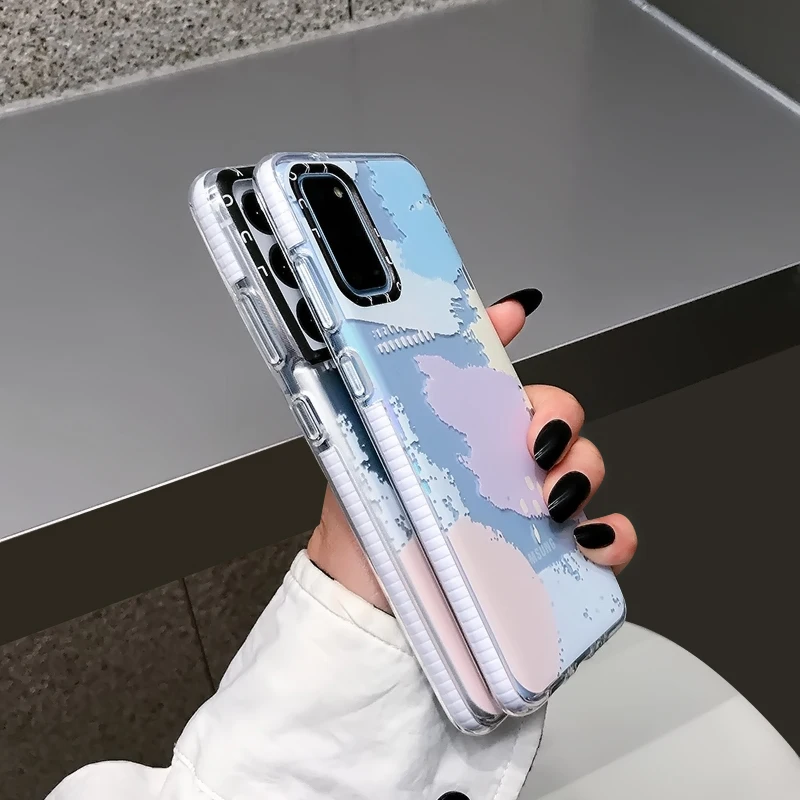 

Ins cool wind is suitable for Samsung s21ultra phone case s21 s20 note20ultra s20plus transparent case