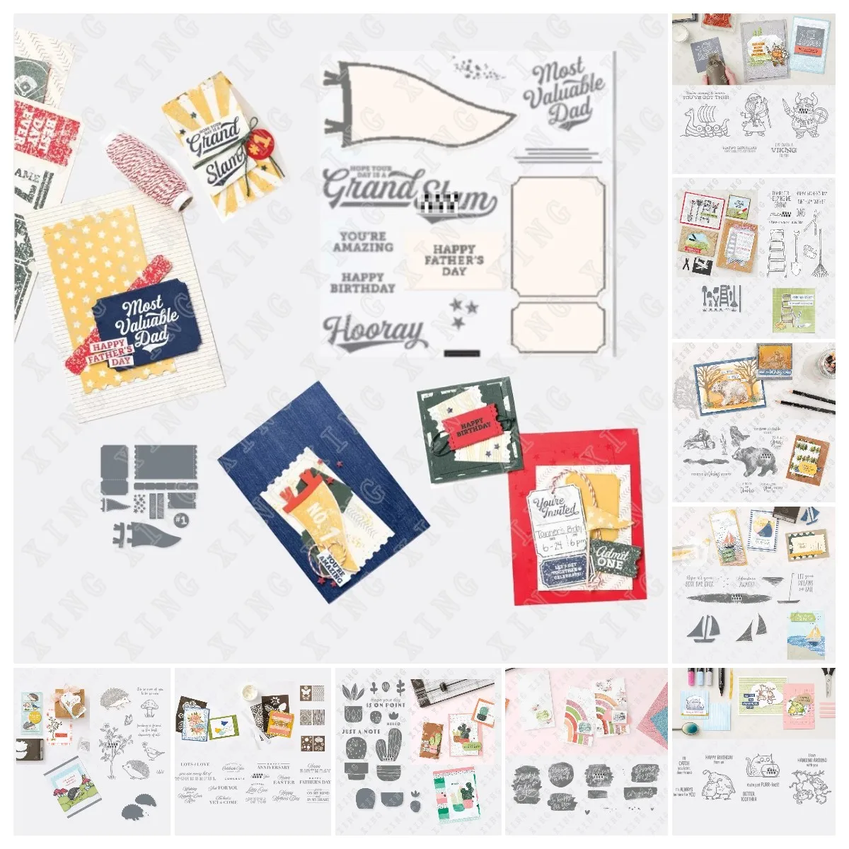 

New Celebrating Sail wildlife Home Vikings Fan with Patterns in Various Languages Stamps and Metal Cutting Dies Diy Scrapbook