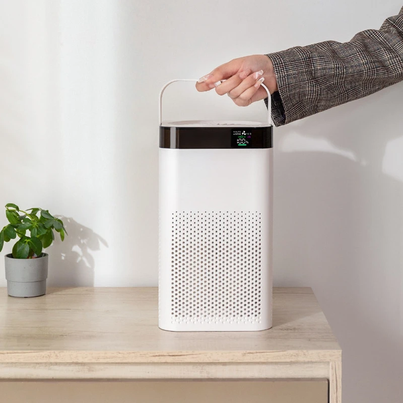 

Air Purifier with Hepa Filter Three-Speed Adjustable Automatic Mode Sleep Mode Desktop Household Purifier