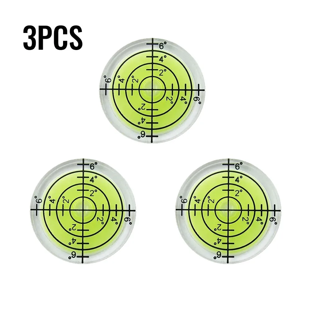 

32mm Surface Spirit Level Round Bullseye Precision Spirit Level Bubble Caravan, Shelves Etc Layout Tools