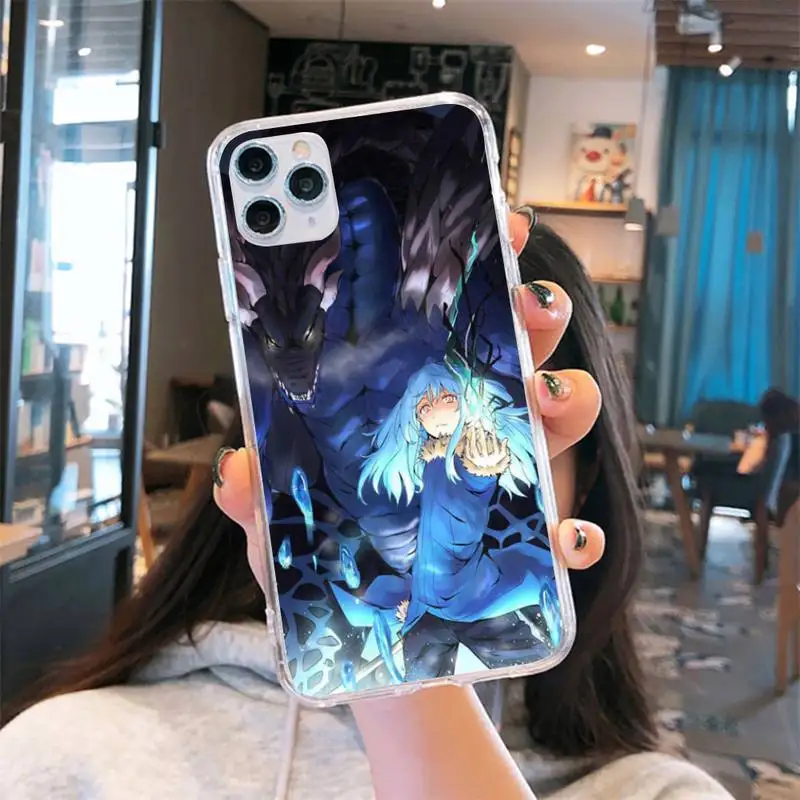 

Tensei Shitara Slime Datta Ken Phone Case Transparent for iPhone 6 7 8 11 12 s mini pro X XS XR MAX Plus cover funda shell
